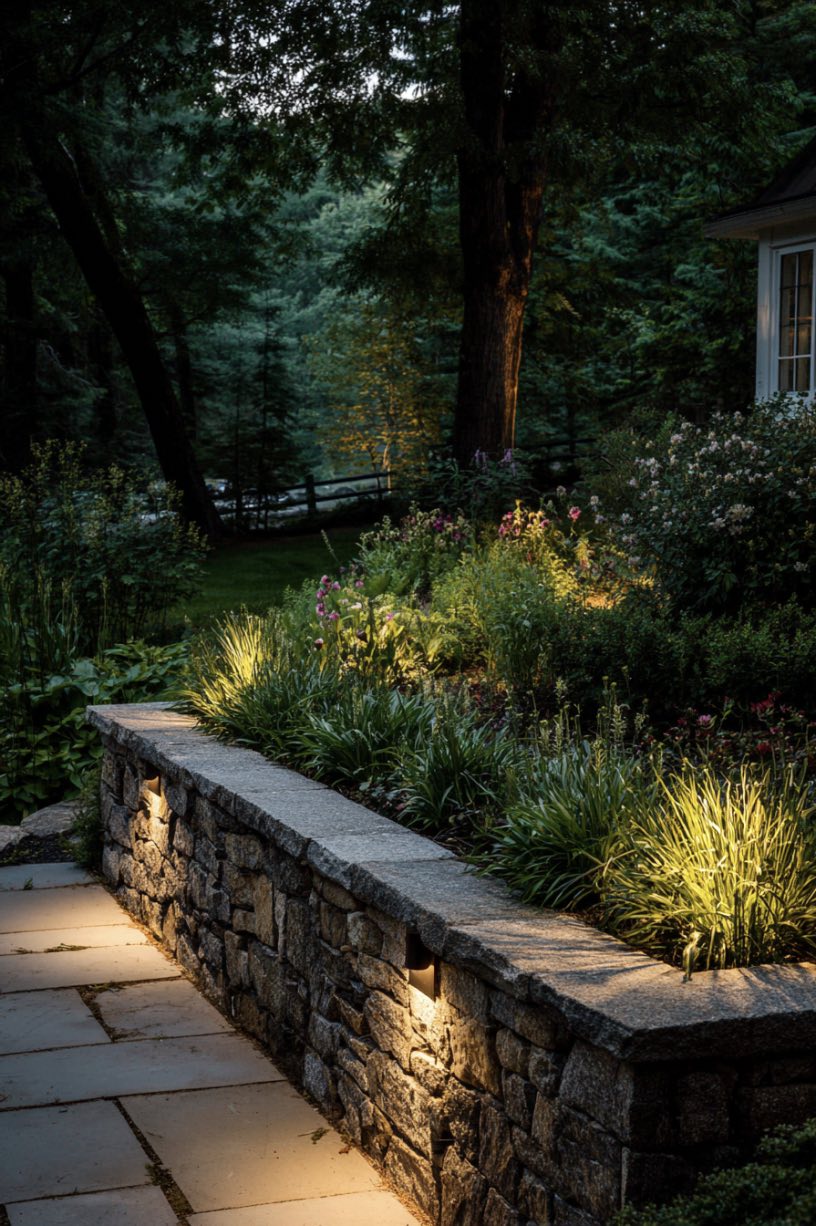 Stone Glow in the New England Garden