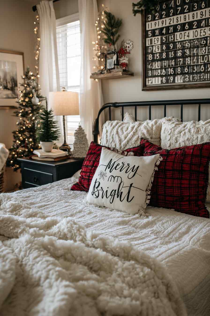 Warm Holiday Mornings in a Cozy Bedroom