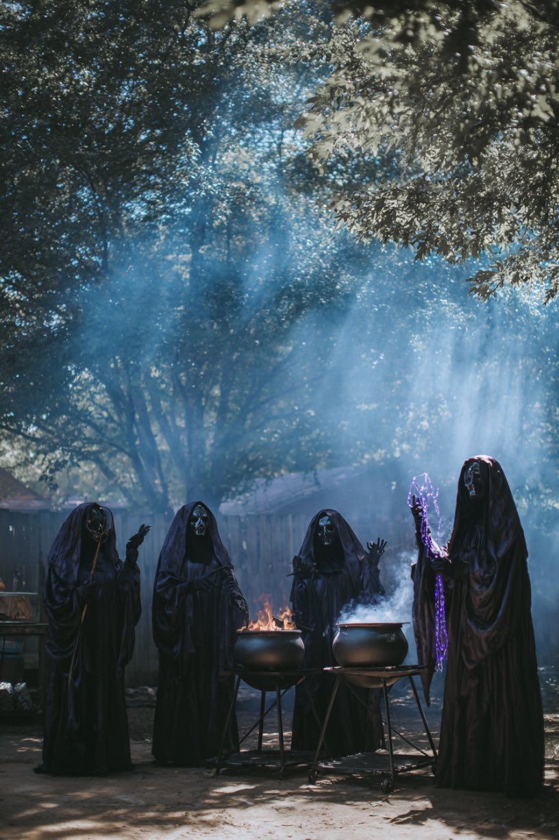 1. Spooky Witch Coven Display