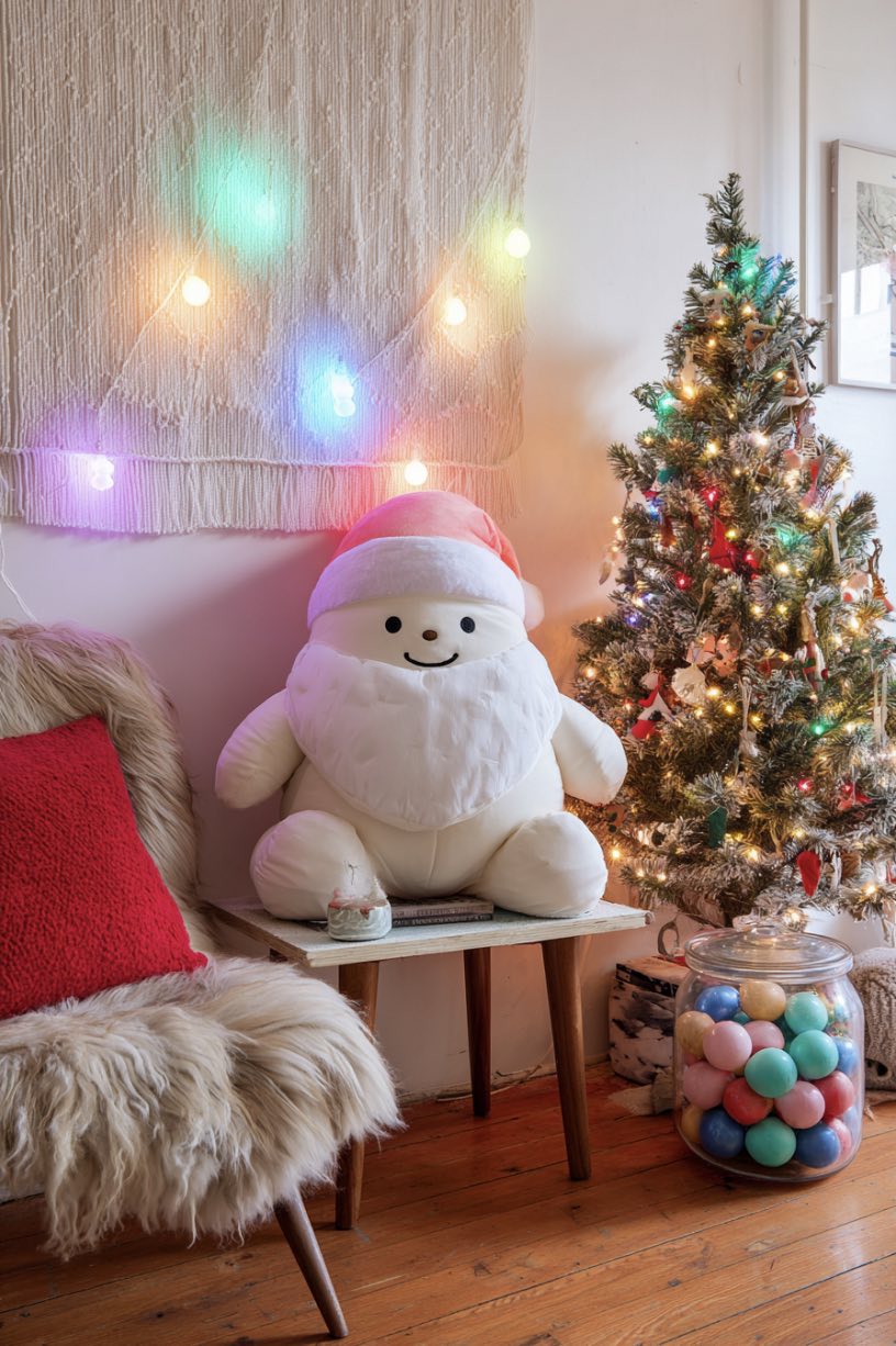 Santa Plush and Tabletop Sparkle