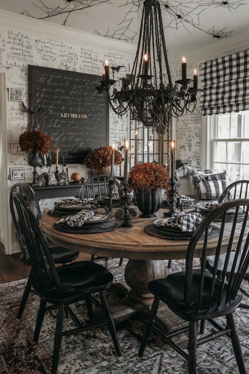 Gothic Dining Room Halloween Feast