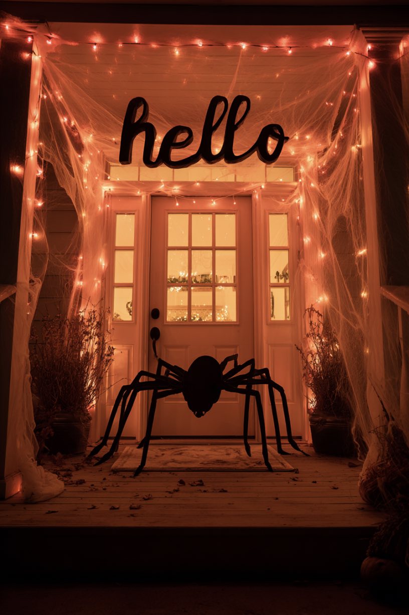 Spidery Front Porch Lights