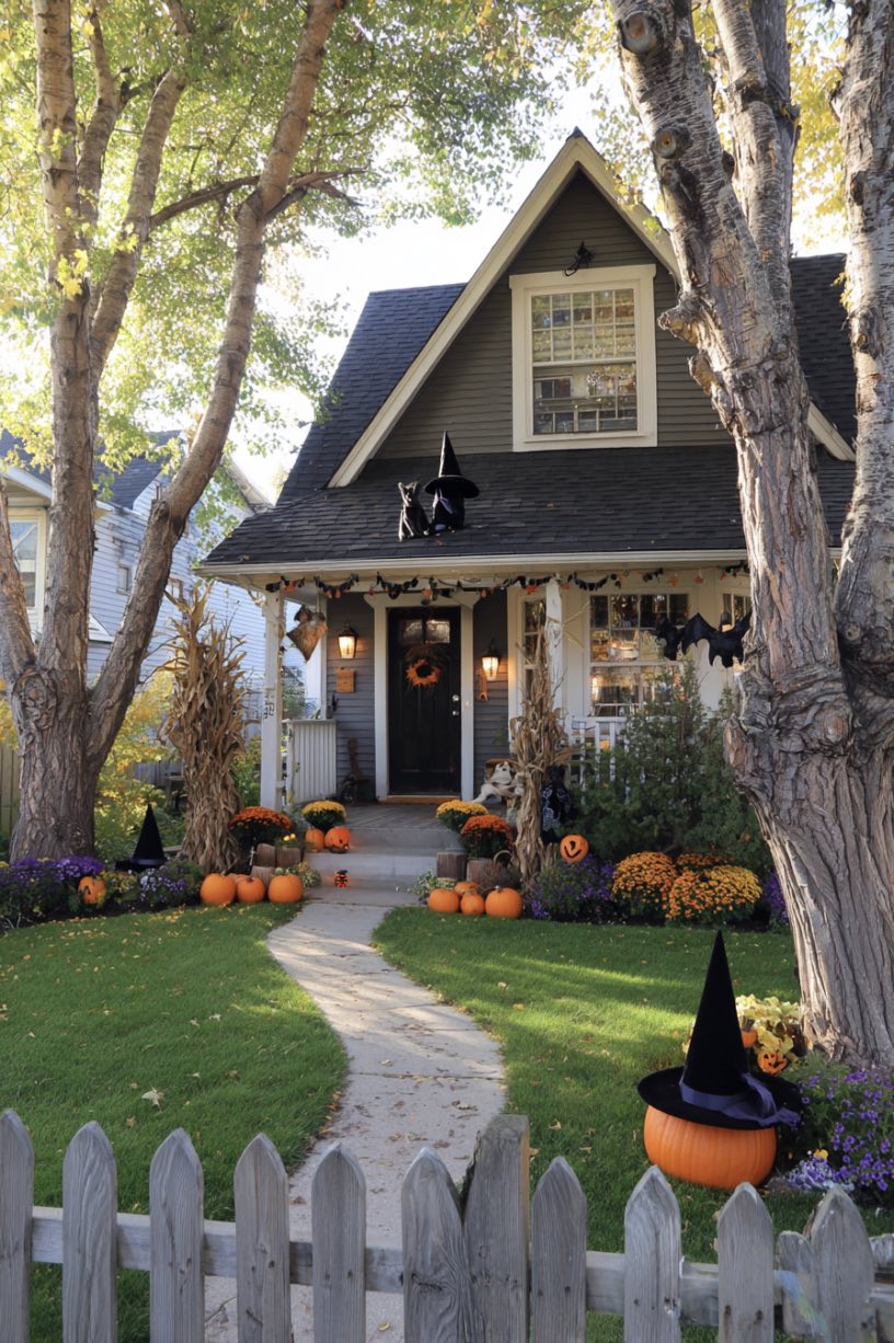 17. Farmhouse Halloween Charm
