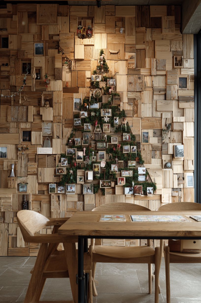 Memory Tree on Wood Wall