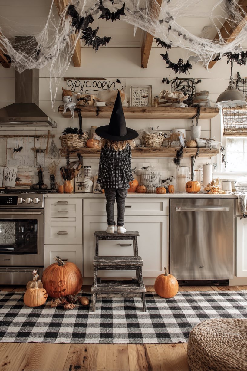 Playful Kitchen Witch Scene