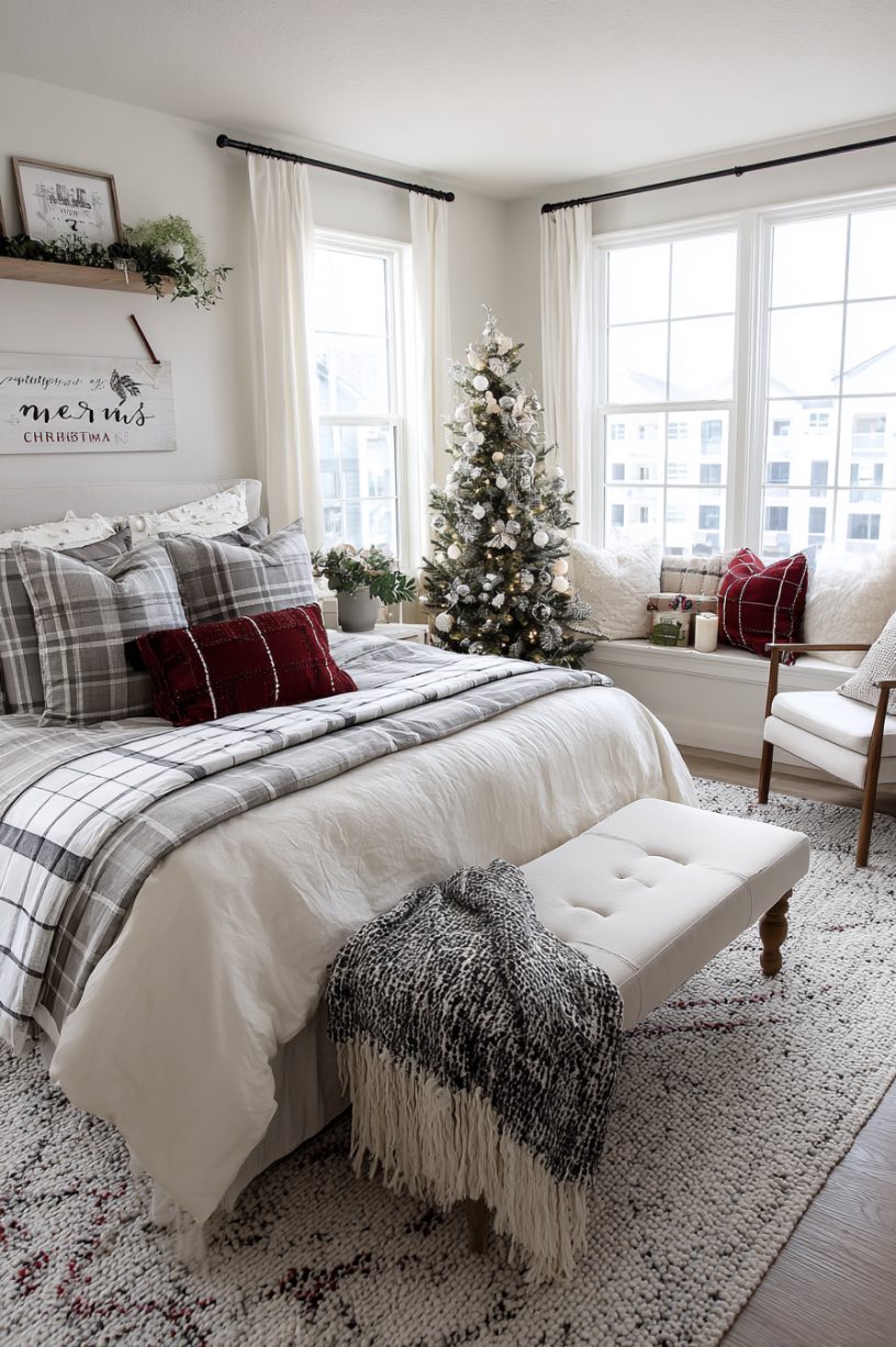 18. Christmas Bedroom Holiday Retreat