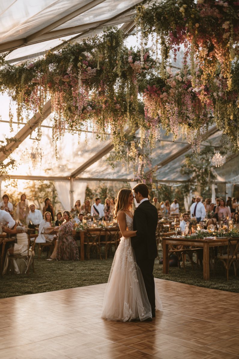 Floral Magic Beneath the Tent