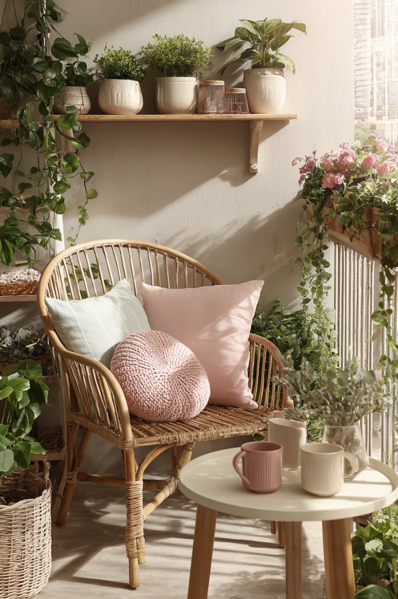 Small Balcony for a Cozy Reading Nook