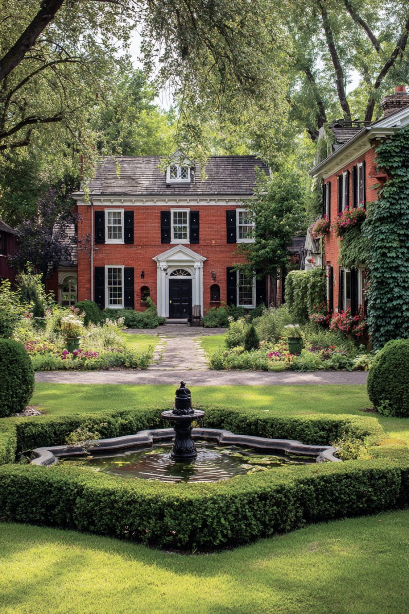 Boxwood Beauty in Classic Garden