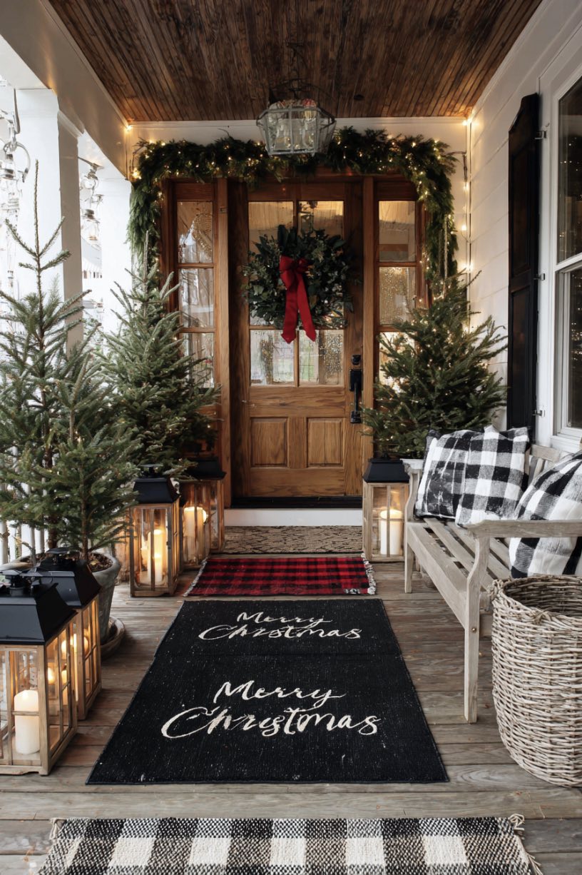 Inviting Holiday Porch