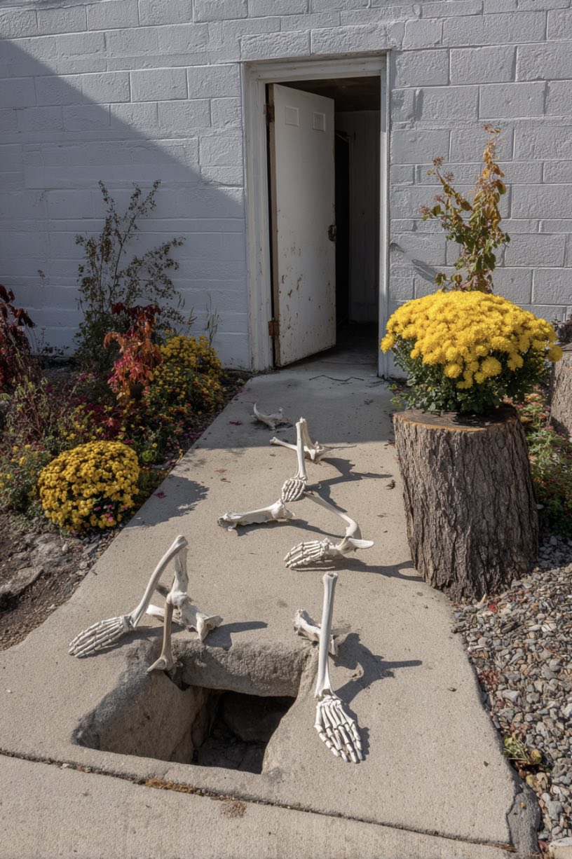 3. Skeleton Hands Graveyard Path