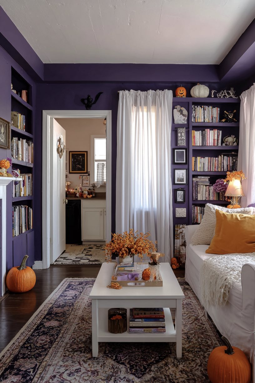 Purple Pumpkin Living Room Glow