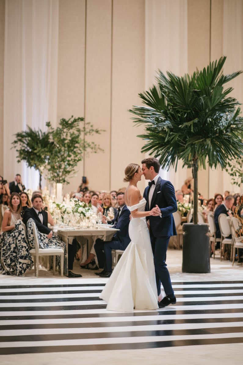 Striped Dance Floor First Dance