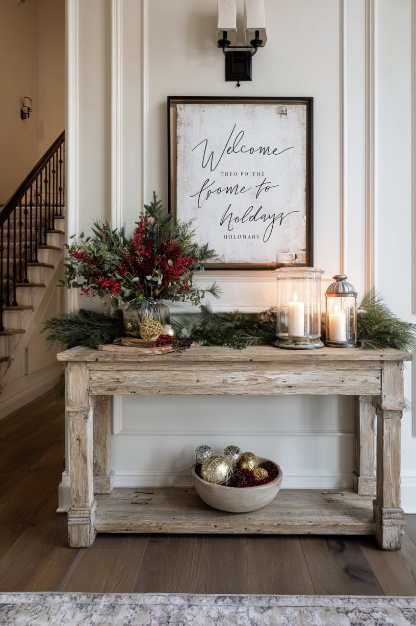 Holiday Welcome Table