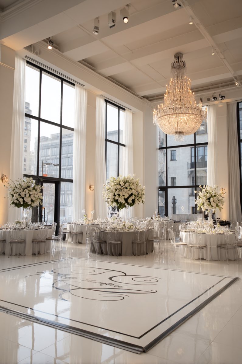 Monogrammed Dance Floor Elegance