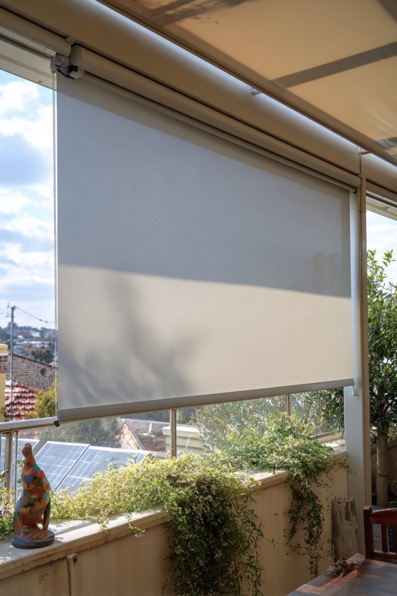 A View Framed by Shade and Sun