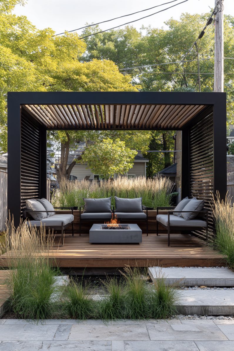 Cozy Evenings Under the Pergola