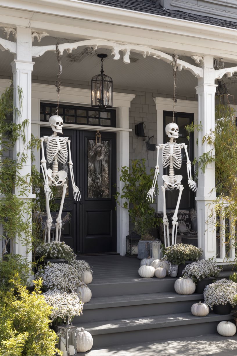 8. Friendly Skeleton Greeters