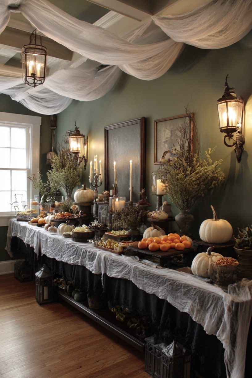 Ghostly Dessert Table Display